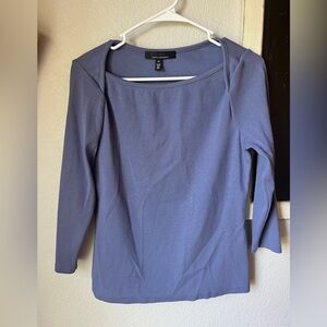 White House Black Market FORME™ Ribbed Stretch Boatneck Top
